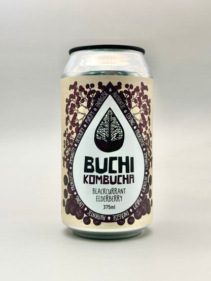 Kombucha - BUCHI KOMBUCHA Blackcurrant Elderberry can.