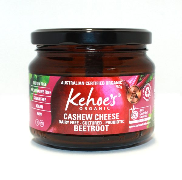 Cashew Cheese - Batch 2026-05-21. Beetroot variant. Source: ~/Downloads/Product Images/Canned an