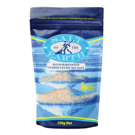 Celtic Salt - Coarse - Source: Website pictures copy. !! Label says COARSE not Fine. Salt of the Earth