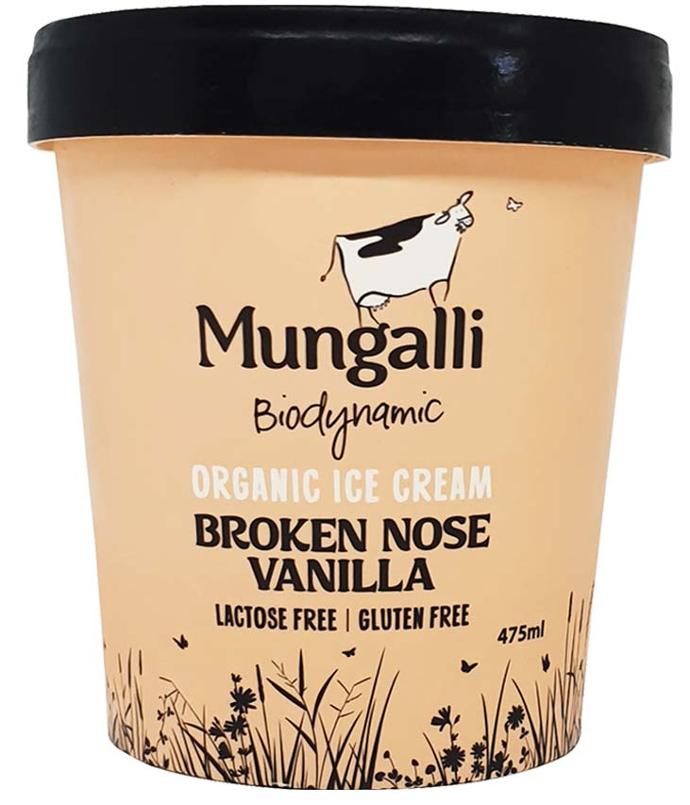 Ice Cream (Lactose Free) - Mungalli Broken Nose Vanilla Lactose Free 475ml.